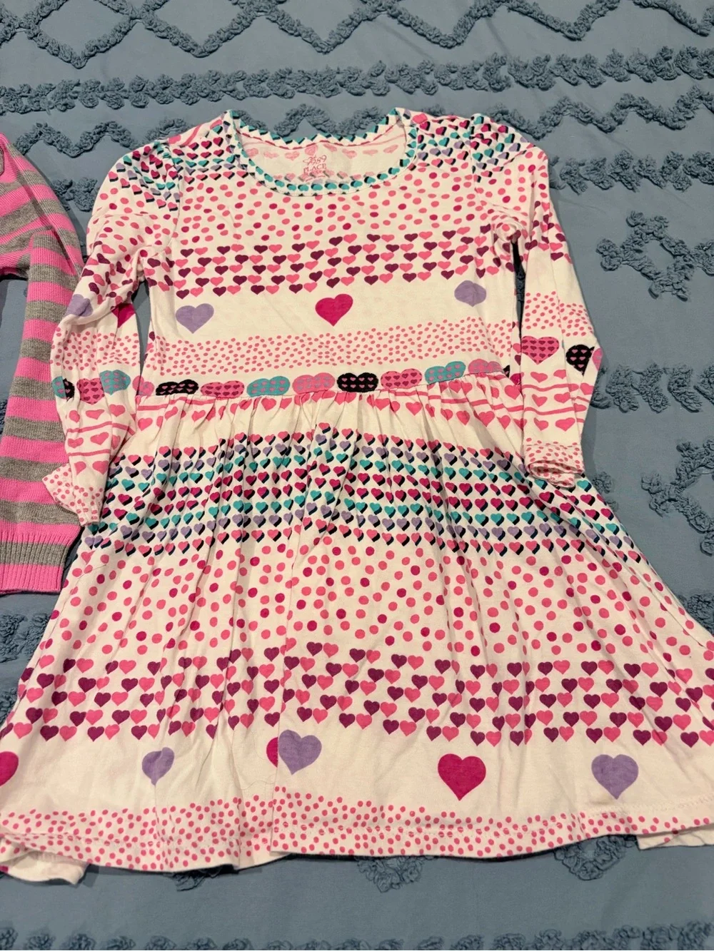 The Children’s Place Girls Dress Bundle Size 5/6 Pink Hearts 2-Piece